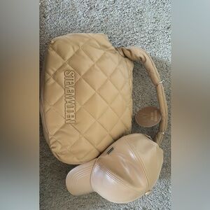 Steve Madden Camel Brown Bag and Hat